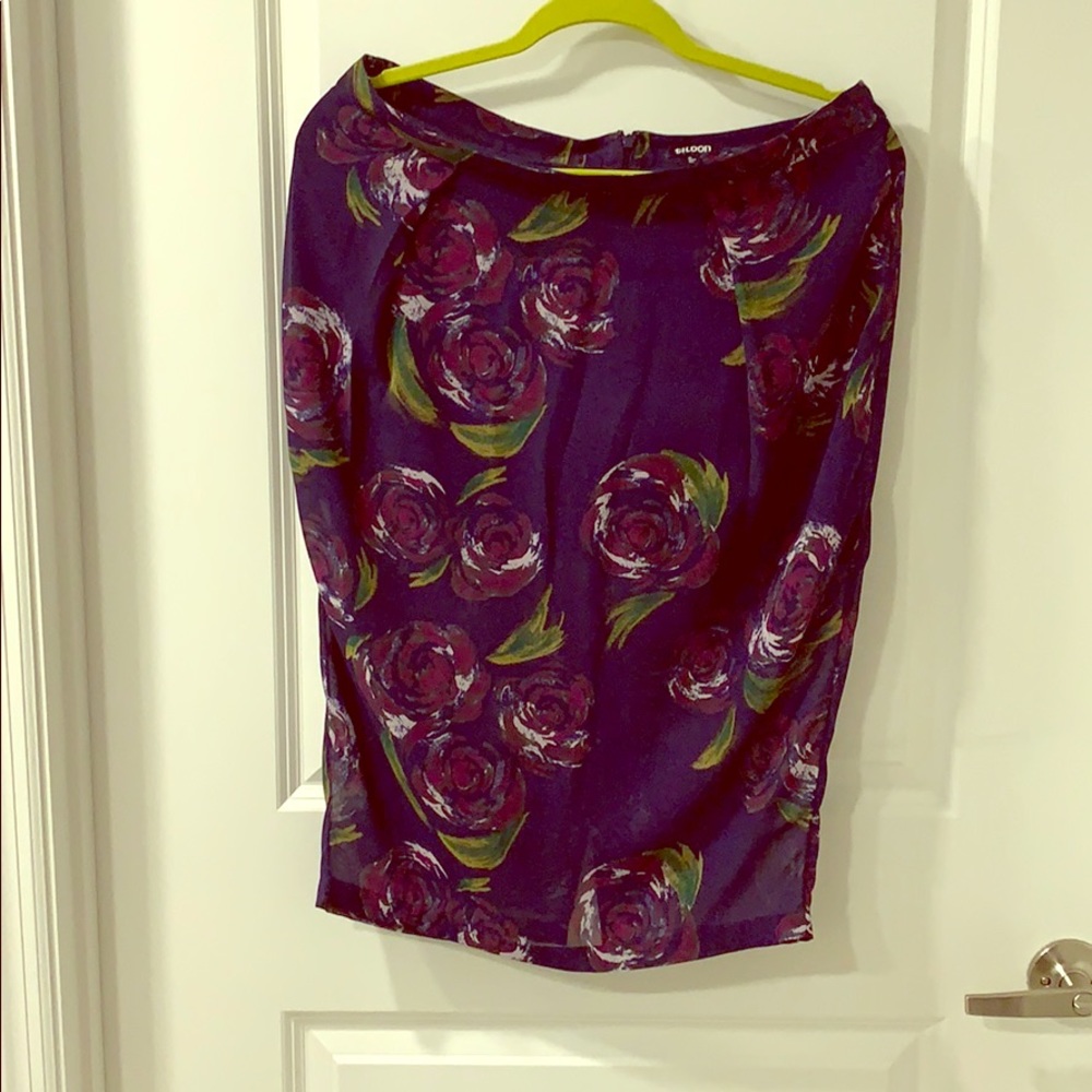 Tildon sheer midi skirt!